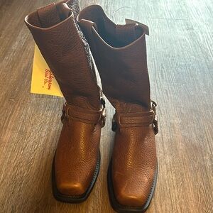 Brown Leather shoes. Never worn with tags Soft brown leather.